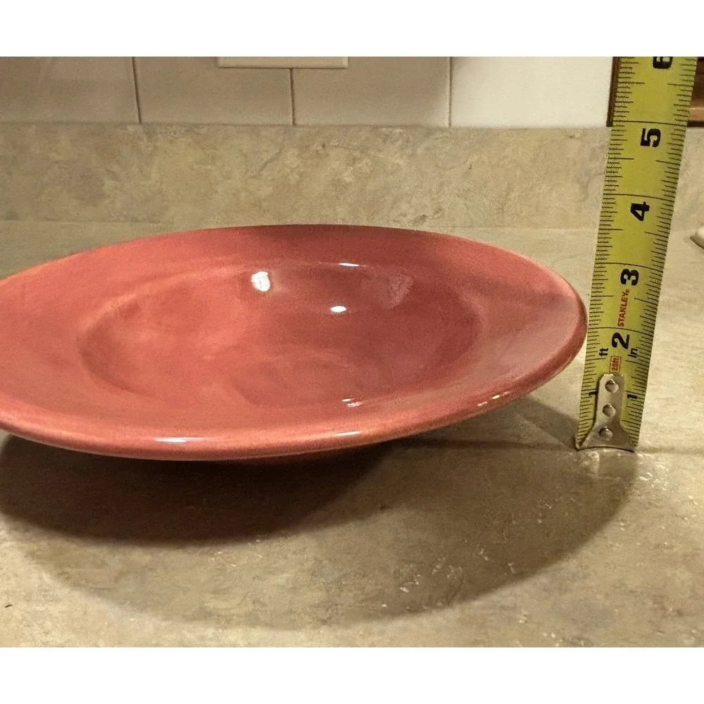 Pottery Barn SAUSALITO Dusty Pink Wide Rimmed Bowl 10